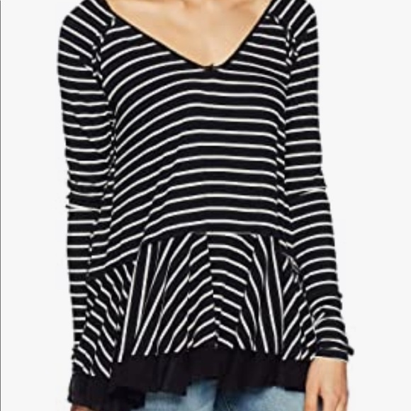 Free People Women's Tangerine Tee Stripe - Picture 1 of 5